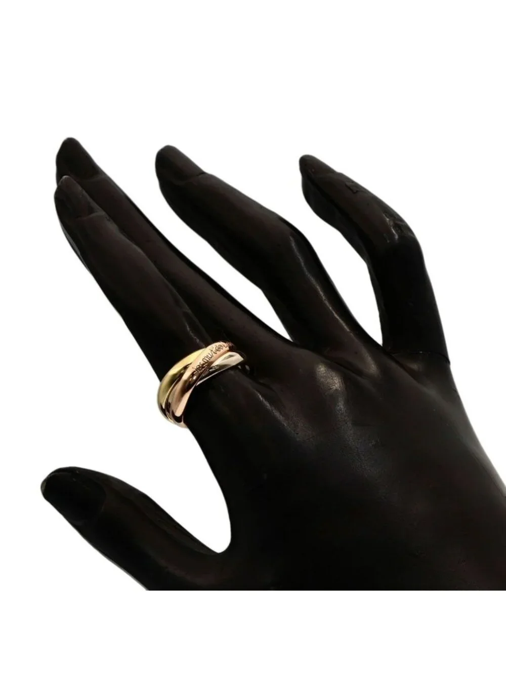 Cartier Trinity 51 Ring 18k Yellow Gold 18k Pink White